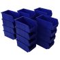 Blue Plastic Wall Panel Storage Bins Size 2- Pack of 20