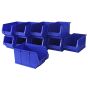 Blue Plastic Wall Panel Storage Bins Size 3
