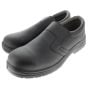 Micro-Fibre Slip On Shoe S2 Slip Resistant with Steel Toe Cap Black Size 11