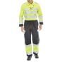 Arc Flash Coverall Fire Retardant, Hi Vis Two Tone Saturn Yellow / Navy