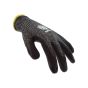 Micro Foam Glove Nitrile Palm Coating High Cut Level 5 Protection Black SML
