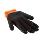Orange Double Coated Latex Cold Resistant Gloves (Size 7-Small)