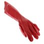 PVC Gauntlet 18 Inch (46cm) Overall Length Open Cuff  Liquid Proof Red XL
