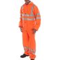 Super B-Dri Coverall Breathable Fabric Polyester PU Coated Orange