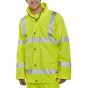 B-Dri Breathable Jacket Polyester/PU Coated Zipped Front Saturn Yellow