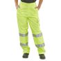 Ladies Trouser Poly Cotton Material HI-Vis EN471 Class 1 Saturn Yellow