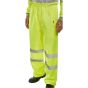 Traffic Trousers Hi-Vis Poly/PVC Coated Elasticated Waist Saturn Yellow