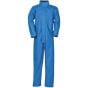 Transfer Coated Coverall PVC Polyester Fabric Zip/Stud Flap Royal Blue