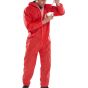 Disposable Boiler-suit Type 5/6 Reduced Spray & Splash Protection Red