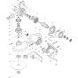 Main Assembly for Makita 9027 Angle Driver