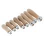 Sizes 0 (75mm, 3") - 3 (140mm, 5.5") File Handles, 8 Pack