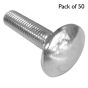 Metric Coach Bolts, Size: M12 x 50 - Pack of 50