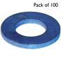 Table 3 Flat Washers, Zinc Plated, I.D: 1", Pack of 100