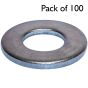 Form C Stainless Steel Washers, I.D. 20 mm (Large O.D.) - Pack of 100