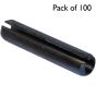 Metric Spring Steel Roll Pins, Diam: 2.5mm x Length: 24mm - Pack of 100