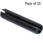 Metric Spring Steel Roll Pins, Diam: 8mm x Length: 24mm - Pack of 25