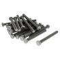 M16 x 150mm A2 Hexagon Head Stainless Steel DIN 933 Setscrews 25 Pack