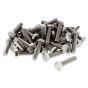 M12 x 50mm A2 Hexagon Head Stainless Steel DIN 933 Setscrews 50 Pack