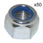 UNF Nylon Insert Locking Nuts, Size: 5/8". Pack of 50