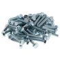 M8 x 40mm Zinc Plated 8.8 HT DIN 933 Setscrews 100 Pack