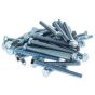 M8 x 75mm Zinc Plated 8.8 HT DIN 933 Setscrews - Pack of 50