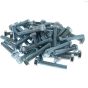 M10 x 60mm Zinc Plated 8.8 HT DIN 933 Setscrews - 50 Pack