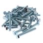 M10 x 75mm Zinc Plated 8.8 HT DIN 933 Setscrews 50 Pack