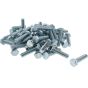 M12 x 50mm Zinc Plated 8.8 HT DIN 933 Setscrews 50 Pack
