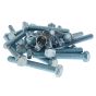 M12 x 100mm Zinc Plated 8.8 HT DIN 933 Setscrews - Pack of 25
