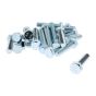 M10 x 50mm Zinc Plated 8.8 HT DIN 933 Setscrews 50 Pack