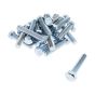 M16 x 75mm Zinc Plated 8.8 HT DIN 933 Setscrews 25 Pack