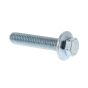 Metric HT Flanged Setscrews, Grade 8.8, Zinc Plated, M8 x 40, Pack of 50