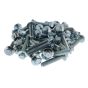 Metric HT Flanged Setscrews, Grade 8.8, Zinc Plated, M8 x 40, Pack of 50