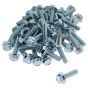 Metric HT Flanged Setscrews, Grade 8.8, Zinc Plated, M10 x 35 - Pack of 50