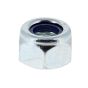 Metric Nylon Insert Locking Nut, 'P' Zinc Plated, Size: M10. Pack of 100