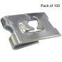 J Nuts, Zinc Plated, Size No. 8, Pack of 100