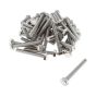 M10 x 75mm A2 Hexagon Head Stainless Steel DIN 933 Setscrews (50 Pack)