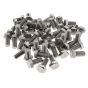 M12 x 25mm A2 Hexagon Head Stainless Steel DIN 933 Setscrews 50 Pack