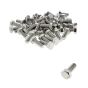 M12 x 30mm A2 Hexagon Head Stainless Steel DIN 933 Setscrews 50 Pack