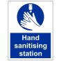 Hand Sanitising Station - Rectangular Semi-rigid Styrene Sign