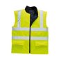 High Visibility Body Warmer, Yellow - Size: X Large - 907 1293