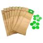 Dust Bags Paper c/w Plastic Collar 5093ER Fits SEBO Vacuum- (pack of 10)