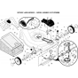 Repair Parts-1 for Husqvarna 917.375350 Lawn Mowers