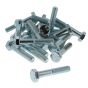 M10 x 55 Zinc Plated 8.8 Steel Bolt 25 Pack