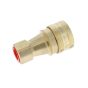 ISO B Brass Holmbury Coupling ISO 7241-B 180 Bar MWP, Thread Size: 06 (3/8"), (Female)