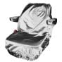 Grey Deluxe Polyester Universal Tractor / Mini Plant Seat Cover with Arms