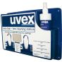 UVEX Complete Lens Cleaning Station for Eye-wear - Cleaning Tissue & Fluid
