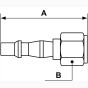 Female Prevost Theaded Adaptor - 1/4"