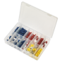 Crimp Terminal Assortment 200pc Blue, Red & Yellow Sealey Part No. AB038MT