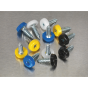Number Plate Screw Assortment 200pc 4.8mm x 18mm Plastic Enclosed Head Sealey Part No. AB076NP